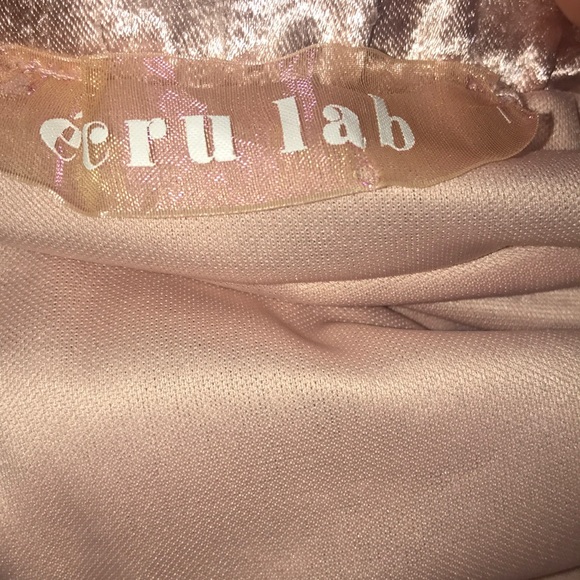 Écru Lab metallic pink high low skirt - Picture 5 of 6